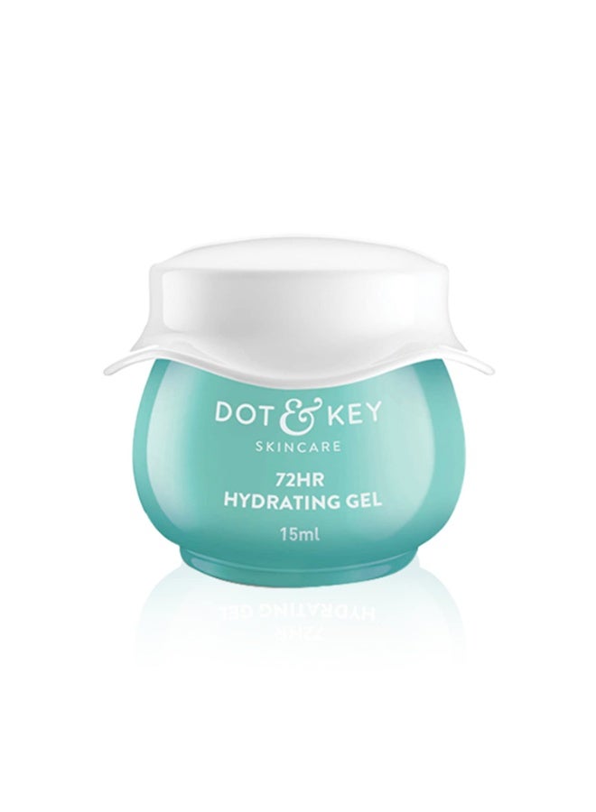 Dot & Key 72HR HYDRATING GEL + Probiotics Moisturizer for Face | With Hyaluronic Acid, Kombucha & Rice Water | Lightweight gel Moisturizer | For Dull, Tired & Uneven Skin Tone I For All Skin Types | 15ml - Image 1